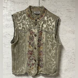 Flashback Couture Embroidered Vest